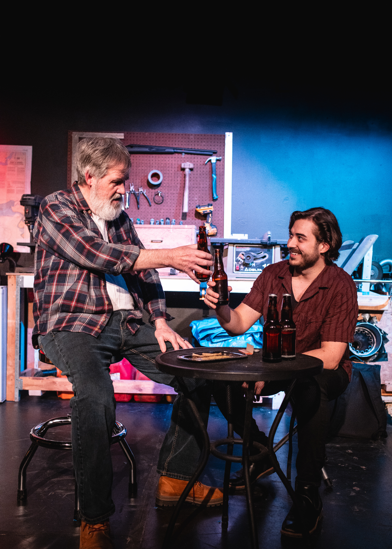 Stage production photo from Marc Rico Ludwig’s play, Butcher the Pig